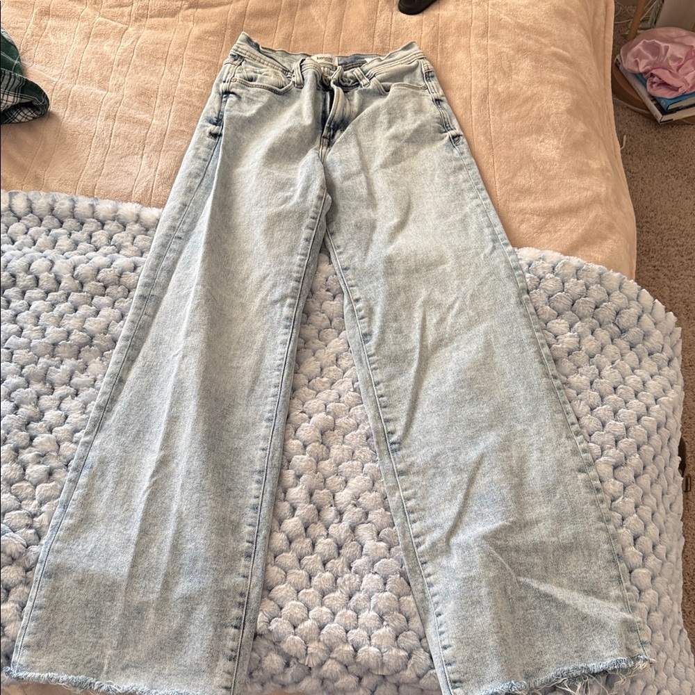 Kensie Girl Light Denim Flare Jeans